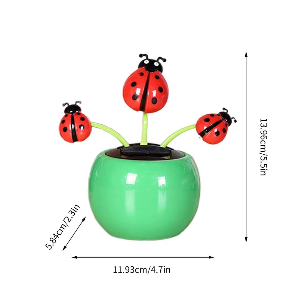 Solar Powered Dancing Sunflower Toy Portable Solar Shaking Ornaments Car Dashboard Decor Auto Interior Decoration