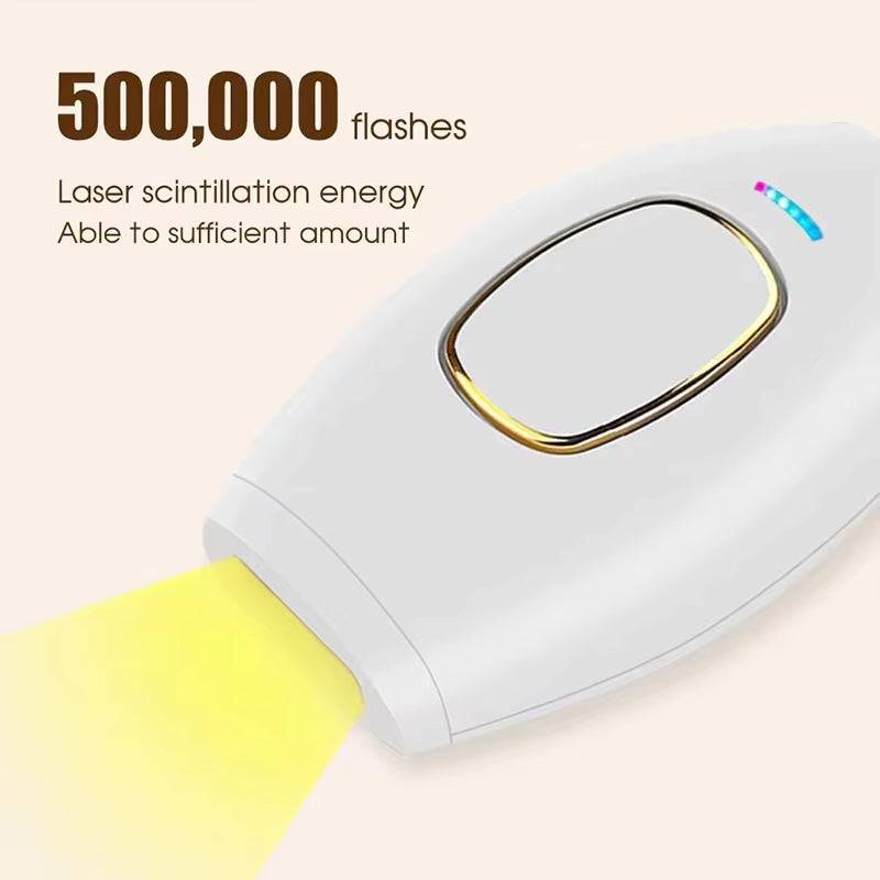 NEW Body Bikini IPL 500,000 Flash Depilator Pulses Permanent Laser Epilator Painless for Women Hair Removal Home Use Devices