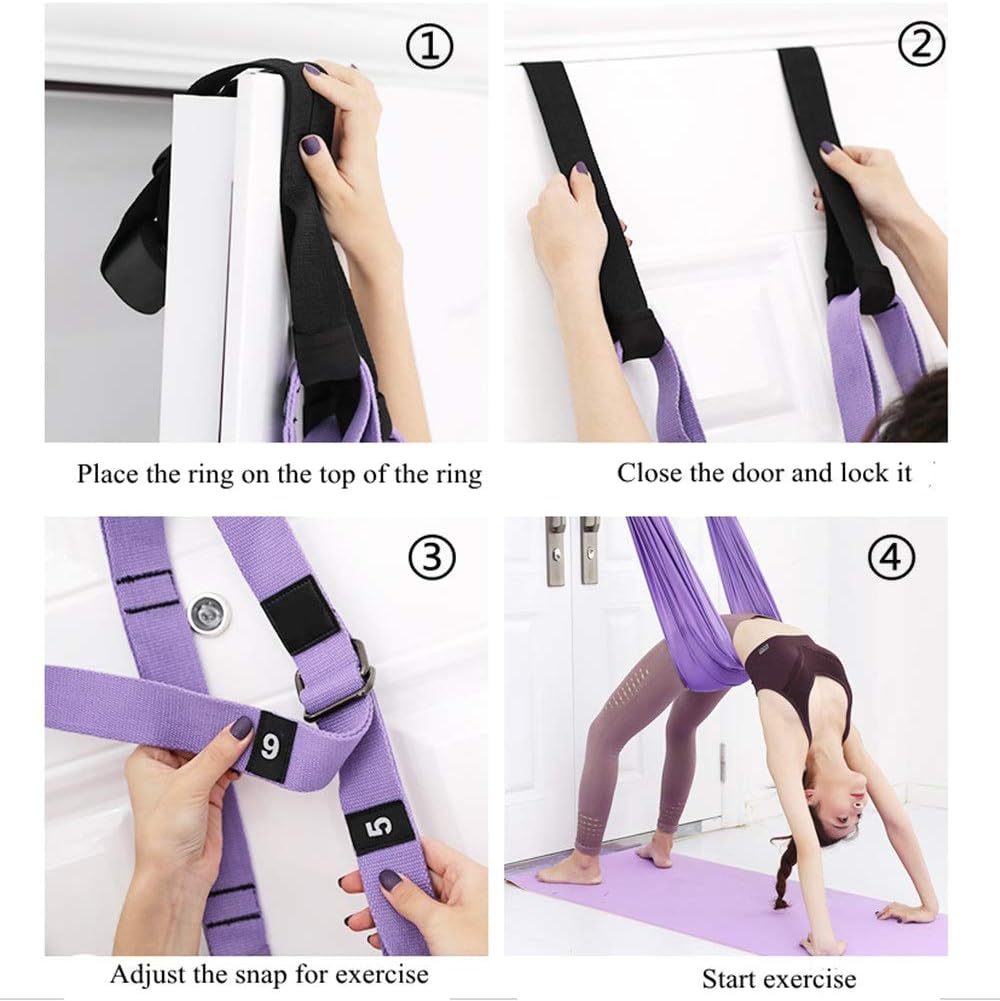 UThryve™ Aerial Yoga Strap – Flexibility & Inversion Trainer for Active Women