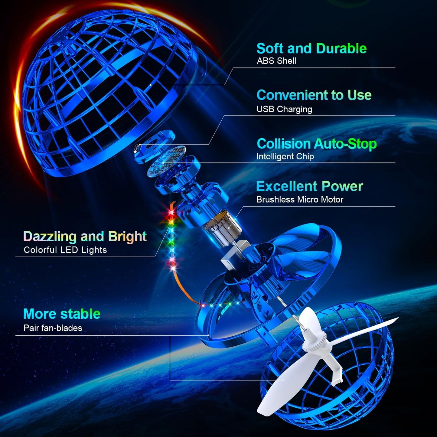 The Magic Flying Orb Boomerang Ball Toy