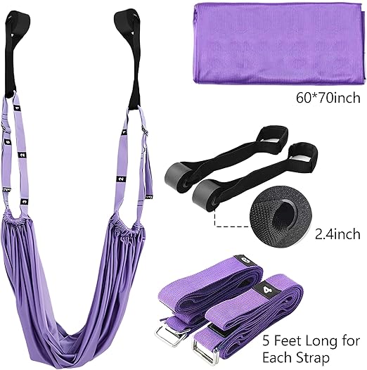 UThryve™ Aerial Yoga Strap – Flexibility & Inversion Trainer for Active Women