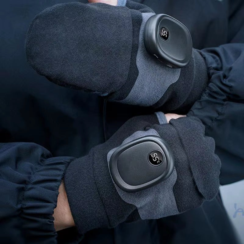 Heated Gloves for Men Men Women USB Fingerless Winter Heated Gloves USB Hand Warmer Gloves for Typing Cycling Skiing with 3