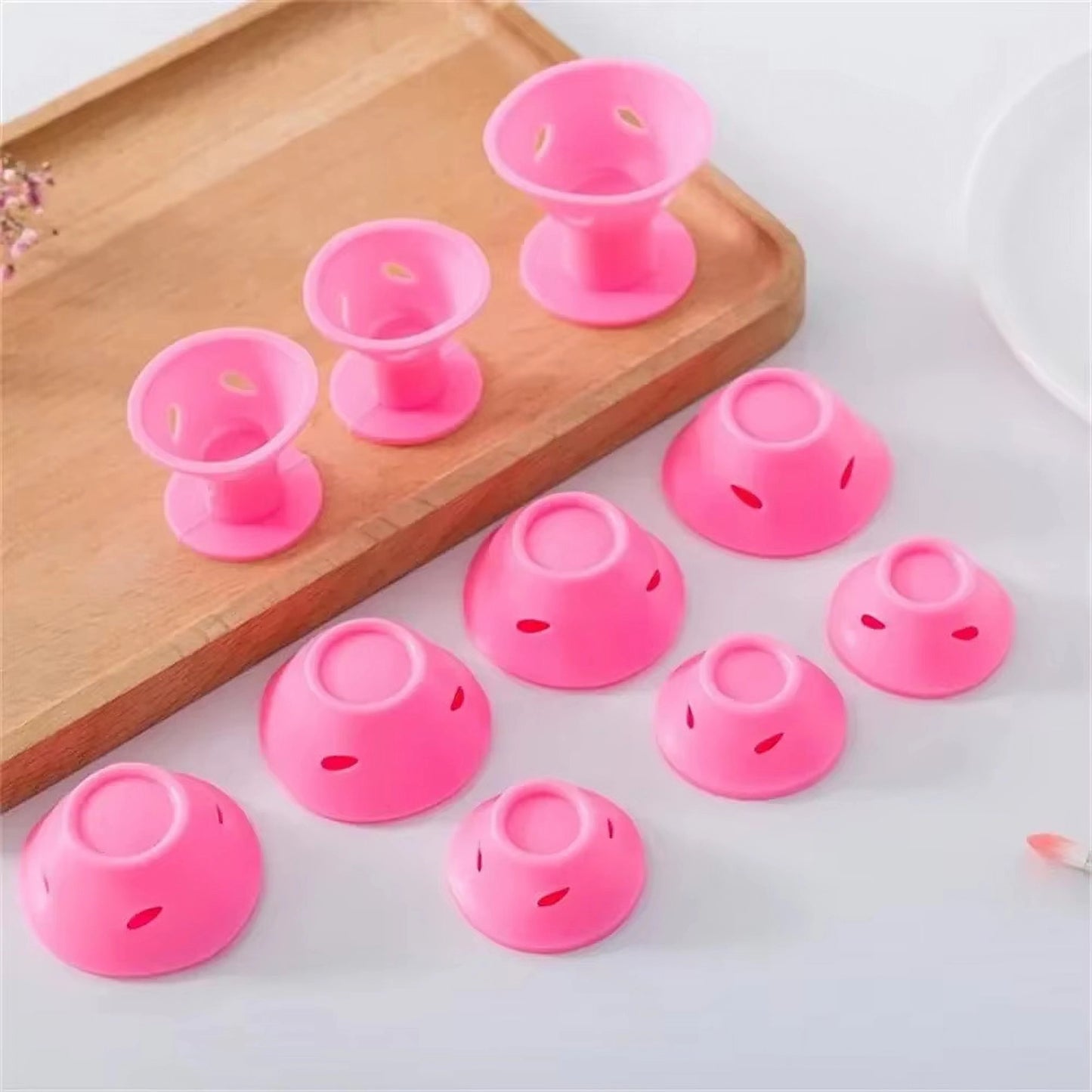 10 Pcs Magic Heatless Silicone Hair Curlers