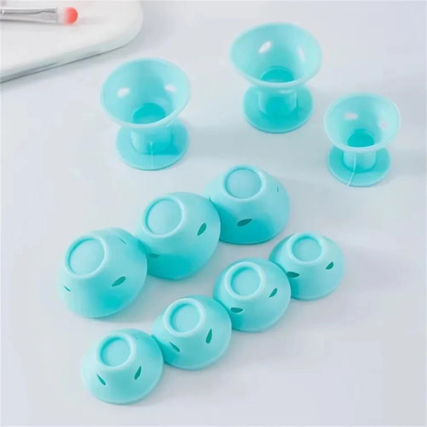 10 Pcs Magic Heatless Silicone Hair Curlers