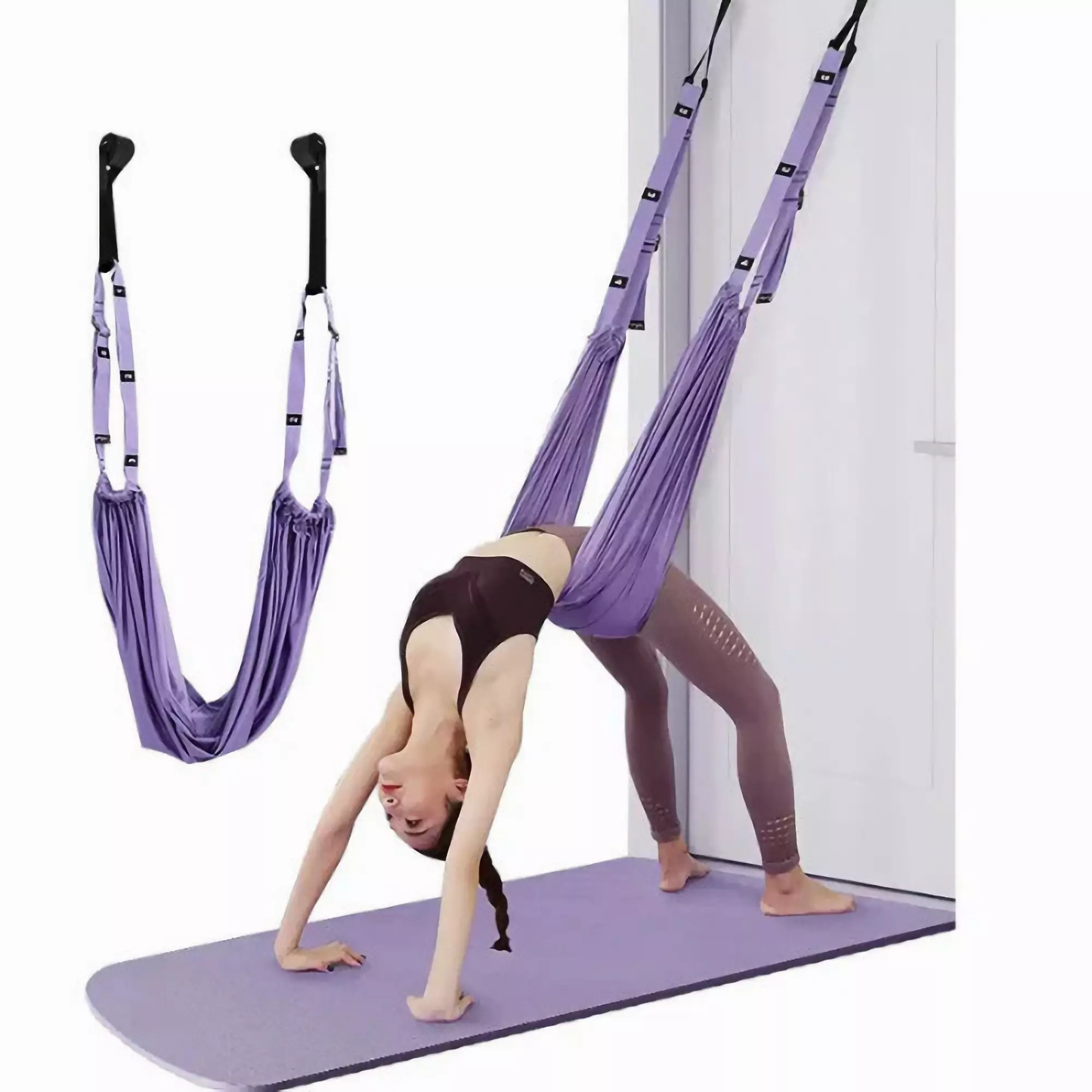 UThryve™ Aerial Yoga Strap – Flexibility & Inversion Trainer for Active Women