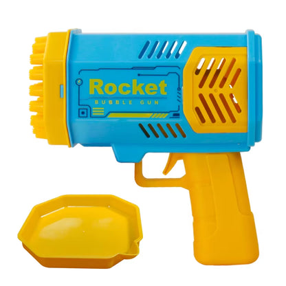 Space Bubble Gun Electric Bubbles Machine Guns Fully Automatic 40 Holes Space Soap Bubble Summer Outdoor for Boys and Girls Toys