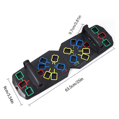 Multifunctional Folding Push up Board Set Bracket Abdominal Muscle Training Equipment Portable Push up Board Exercise Training