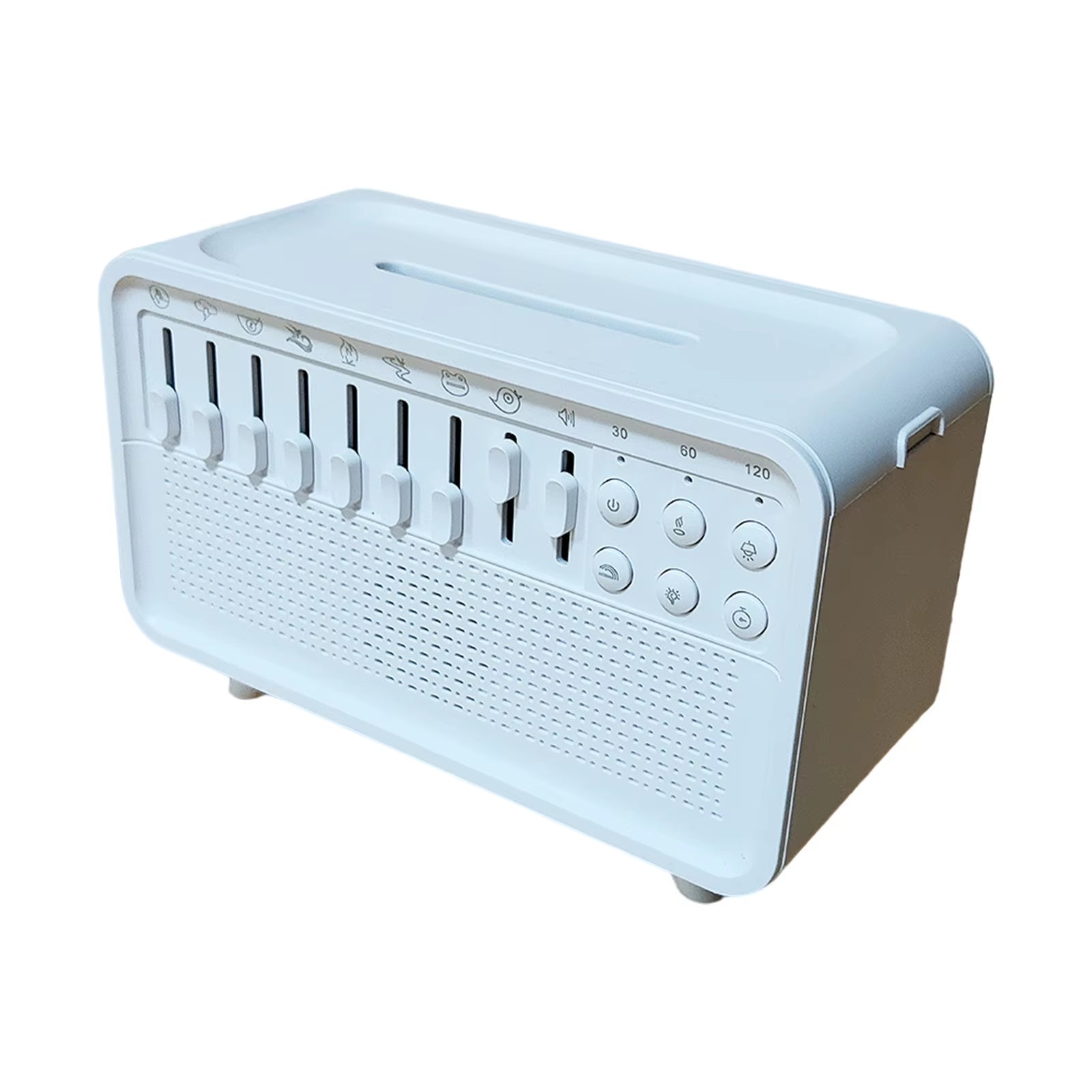 ABS White Noise Bluetooth Speaker with Small Night Light Portable Speaker Hifi High-Fidelity Sound